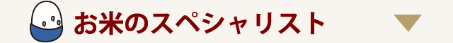 お米のスペシャリスト